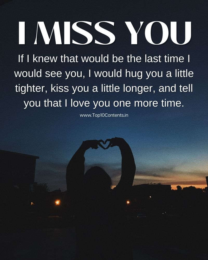 I Miss You HD Photo for Lover